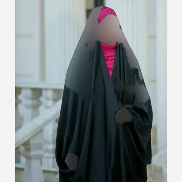 چادر جده عربی اصیل مشکی جنس کرپ حریر الاسود سایز بندی مختلف