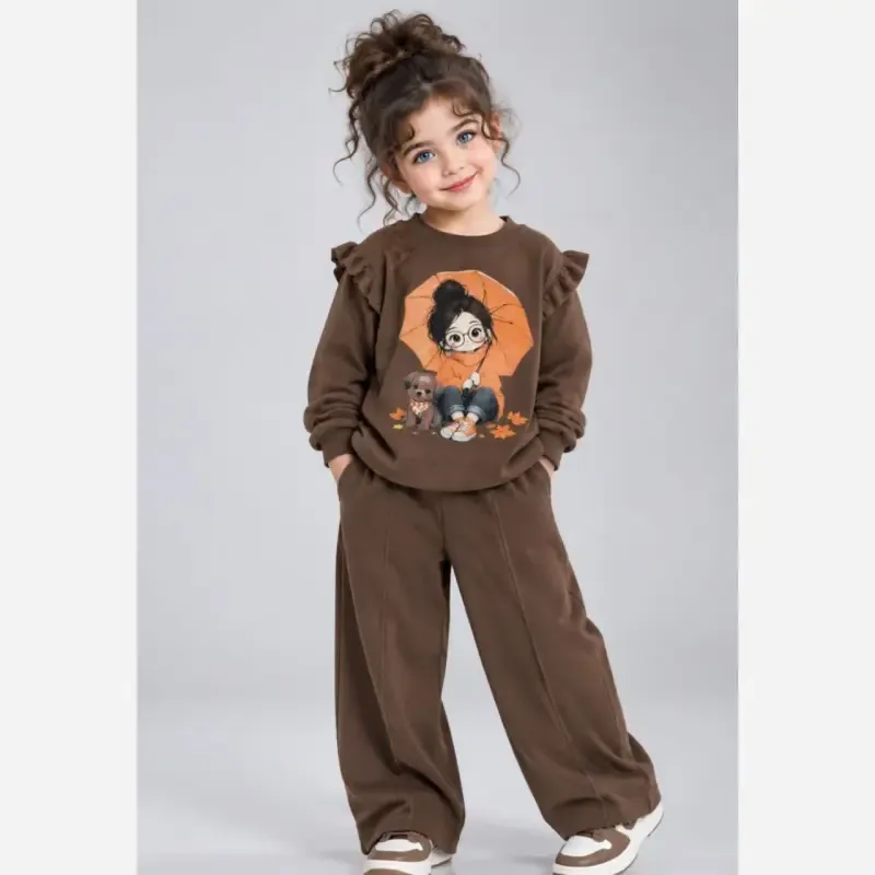 بلوز شلوار دخترانه دورس دونخ پنبه لاکرا سایز 44 تا 65
