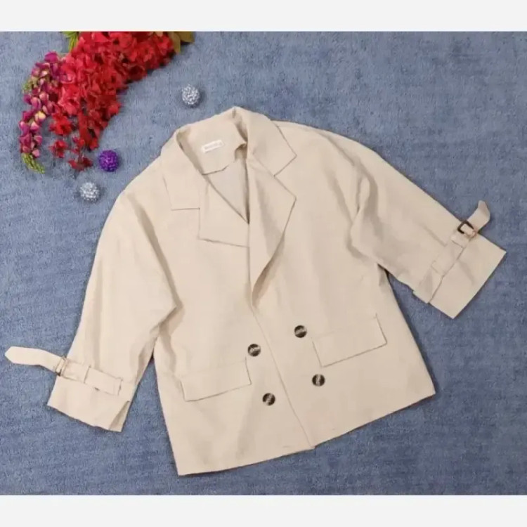 کت یقه انگلیسی زنانه جنس شانتون ژاکارد کالکشن روز مادر