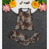 ست تاپ و شلوار ورزشی و خانگی زنانه جنس فلامنت کشی مناسب سایز 38 تا 50
