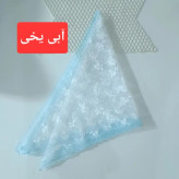 مینی اسکارف مجلسی سه گوش گیپور ابعاد 75 در 75 سانتیمتر