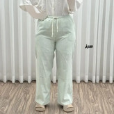 شلوار راحتی زنانه جنس نخ لینن فری سایز مناسب تا 46