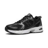 کفش اسپرت زنانه نیوبالانس 530 رنگ مشکی رویه چرم صنعتی اسپیسر زیره PU
